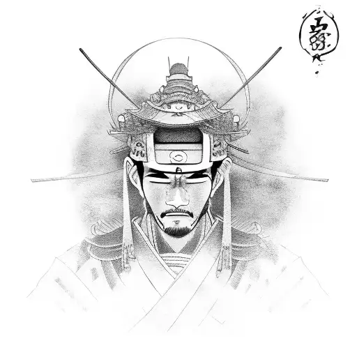 Samurai Defeated On His Knees