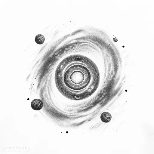 Black Hole Eating Galaxy