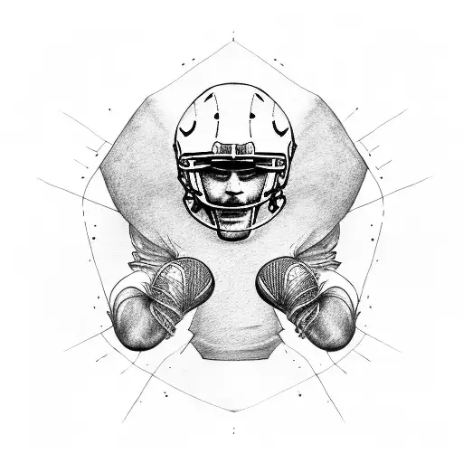 Wing With Football Goalkeeper In Front