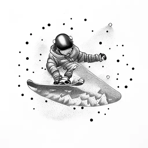 Snowboarder Jump Mountain