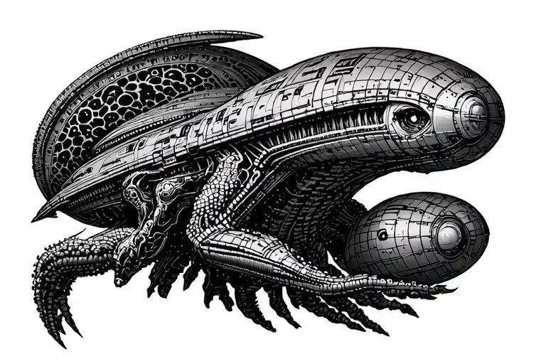 Alien Romulus From A Spaceship