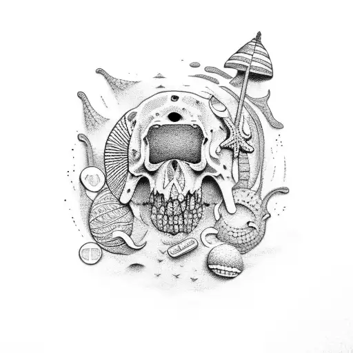 Beach Theme With Money