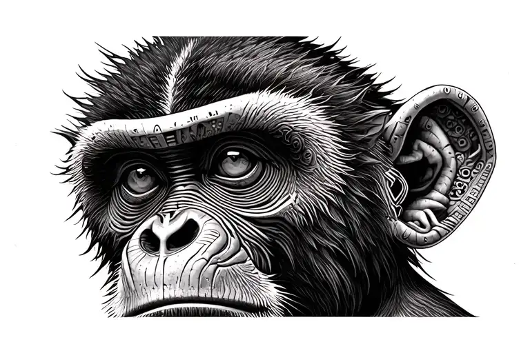 Monkey Turns Into Cyborg Evolution