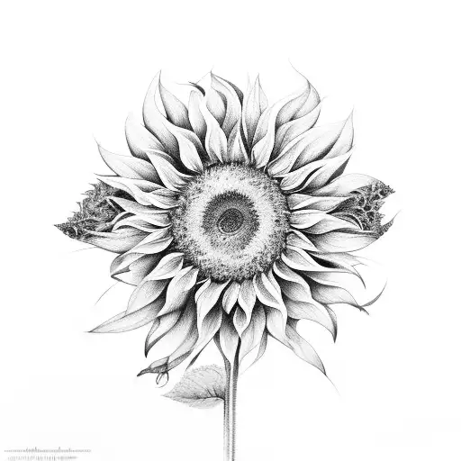 Sunflower With Name Wayne