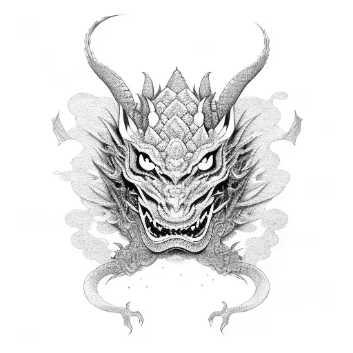 Japanese Style With Dragon