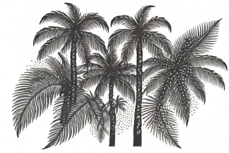 Toisoise And Palm Tree