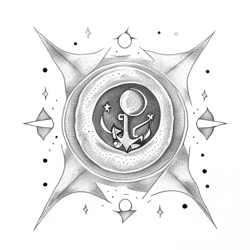 Anchor Moon And Stars