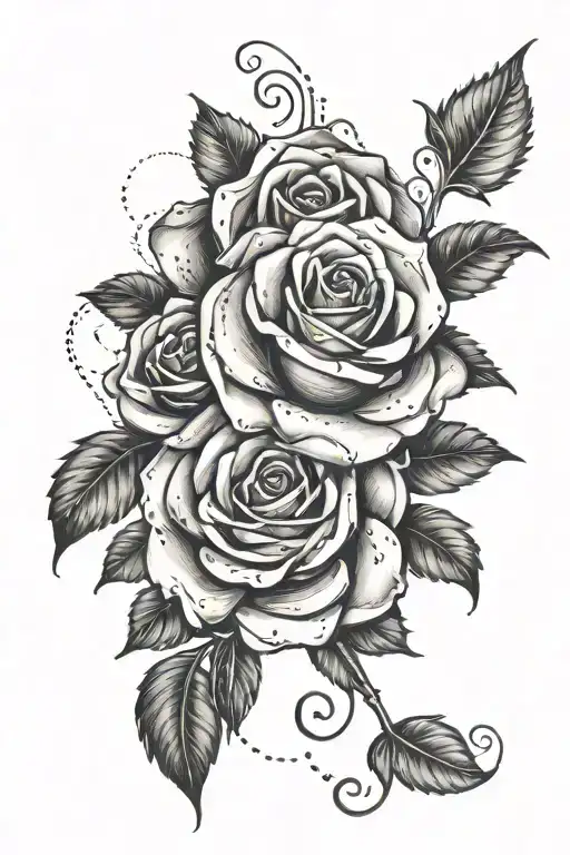 Chicano And Rose Intertwined