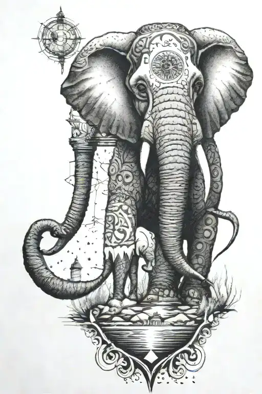 Elephant At Lighthouse