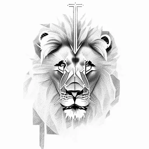 Lion And A Cross