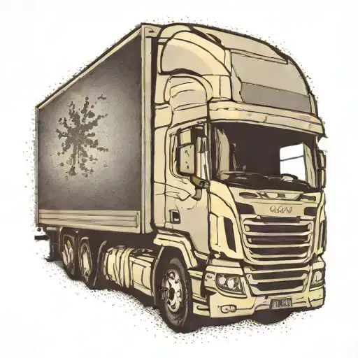 Truck Driver Cancer Victim Silhouette Emerging