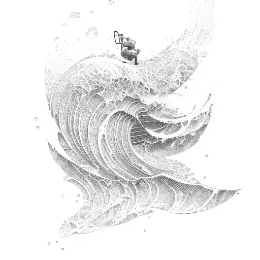 Water Waves Horizontally