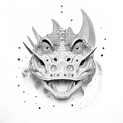 Dinosaur Walking A Cat On A Leash