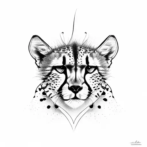 Cheetah Hunting Butterfly