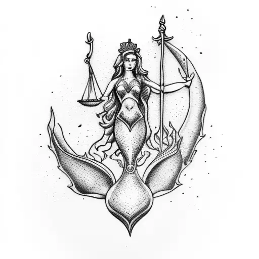 Lady Justice As Mermaid