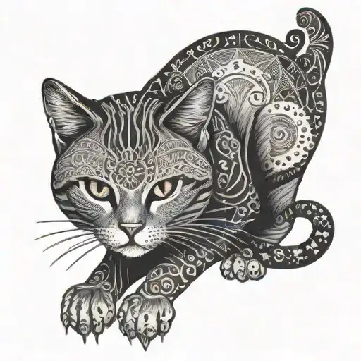 Cat With Diabetic Symbol