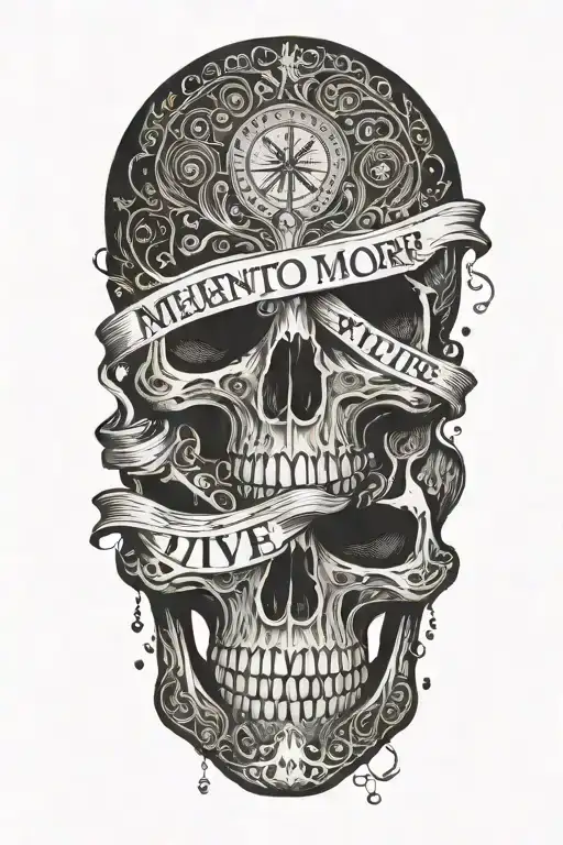 Memento Mori Memento Vive Featuring Text