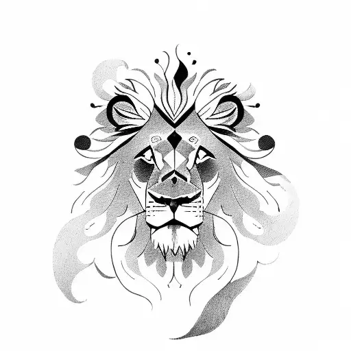 Lion Avec Une Horloge