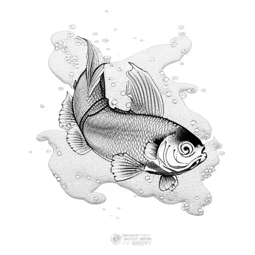 Japanese Cherry Blossom Koi Fish