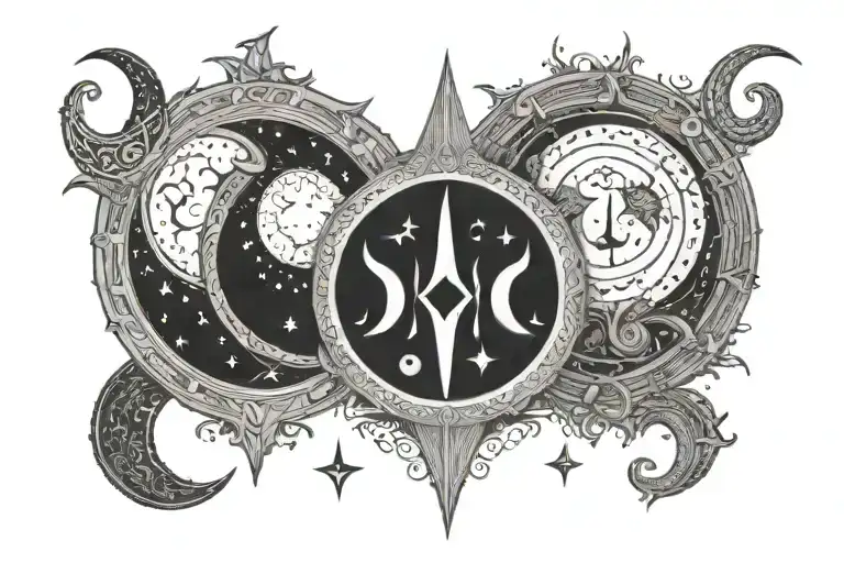 Triple Moon Witchcraft Inspired