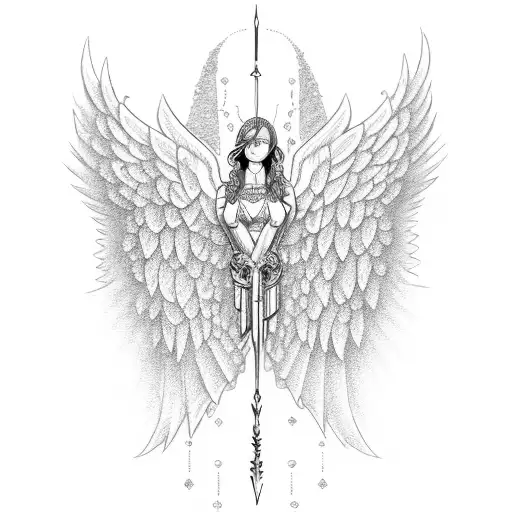 Angel Sword Diamond Chains