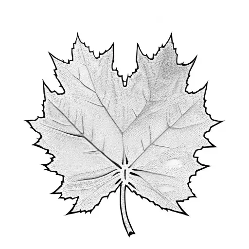 Hockey With Maple Leaf