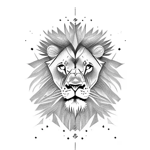 Small Tattoo Zodiacsign Lion