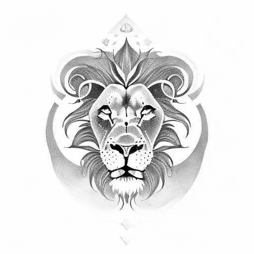 Small Tattoo Zodiacsign Lion
