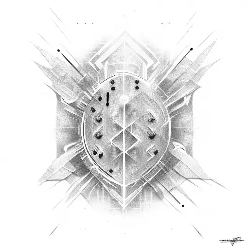 Electronic Guitar With Anarchy Sign