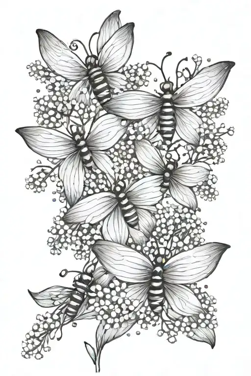 Firefly Mom With 2 Babies Breath