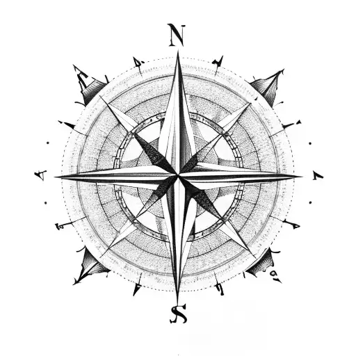 Compass Map Aireplane