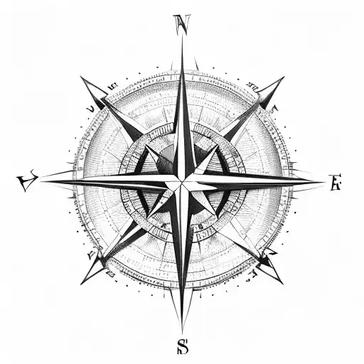 Compass Map Aireplane