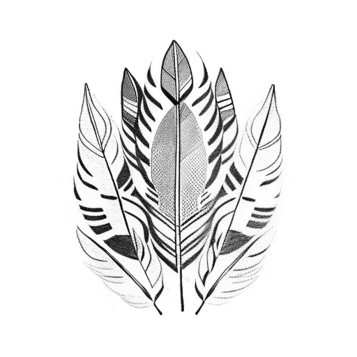 Three Indian Feathers