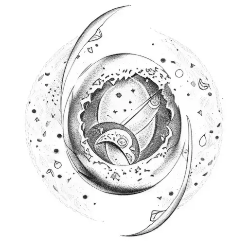 Egg And Crescent Moon