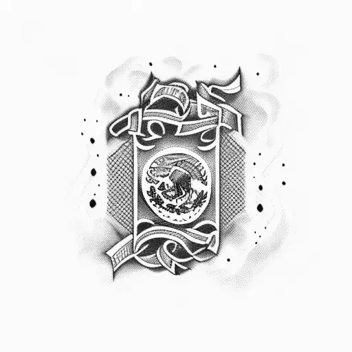 Numbers 444 With Mexican Flag In Them