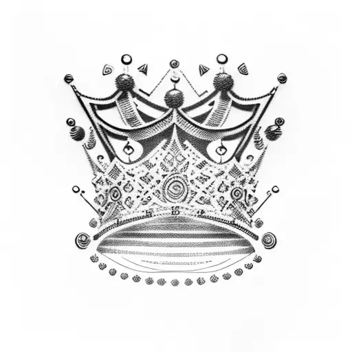 Binary Code Forming A Crown