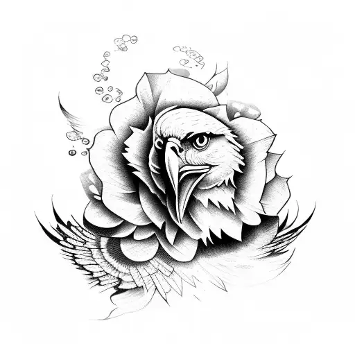 Rose And An Eagle