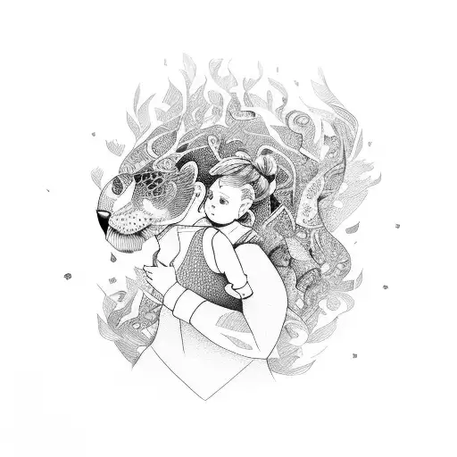 Daughter Stepping On Dad's Feet