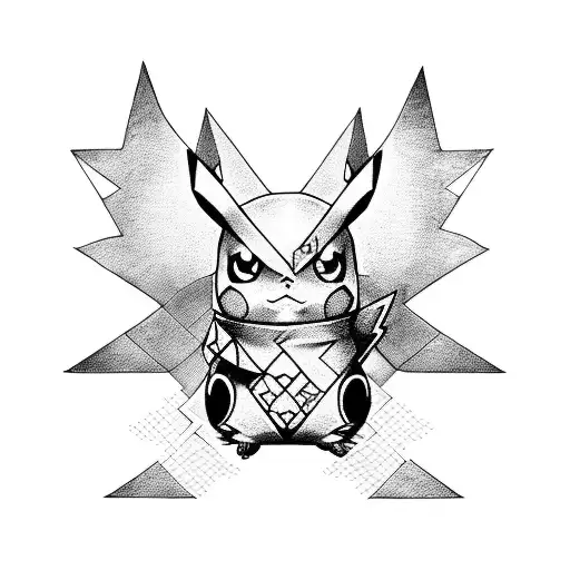 Pikachu Con Armadura Samurai