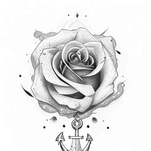 Rose With Anchor