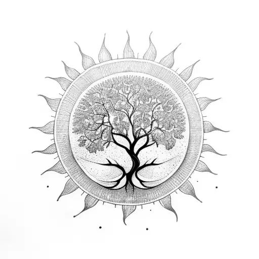 Sun Tree Of Life