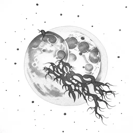 Dreamy Moon Sky Night