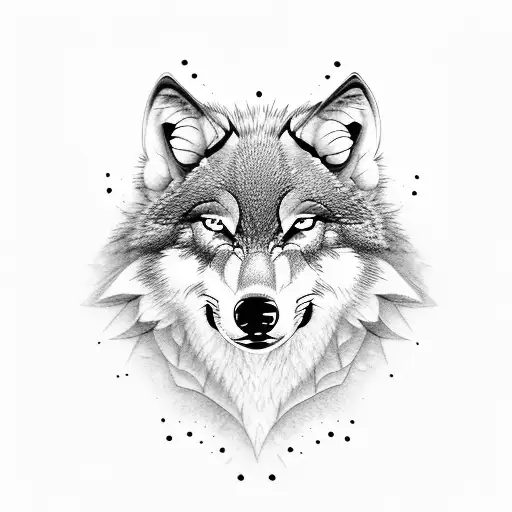 Design A Wolf In 3 Number