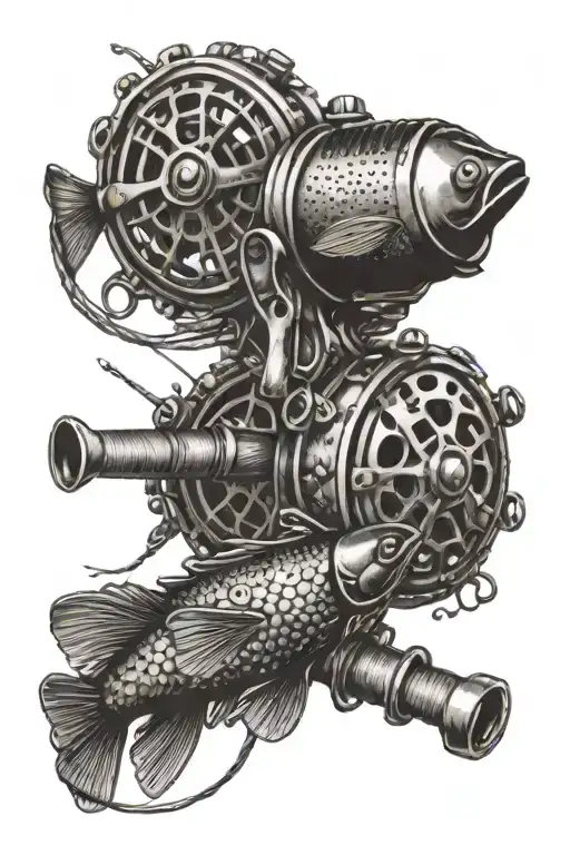 A Fly Fishing Reel Intertwined