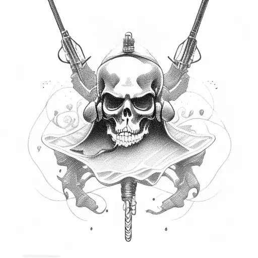 Grim Reaper Behinde Riding Choppers