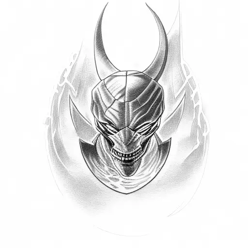 Black Mamba Logo Tattoo With 999 In Juice Wrld Style And Some Bambboo In The Back