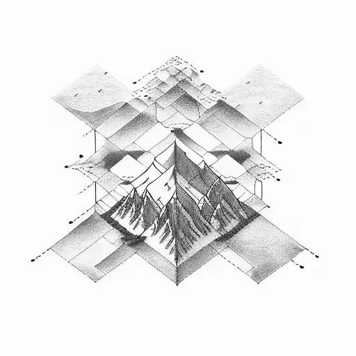 An Engineer's Blueprint Of A Mountain Range