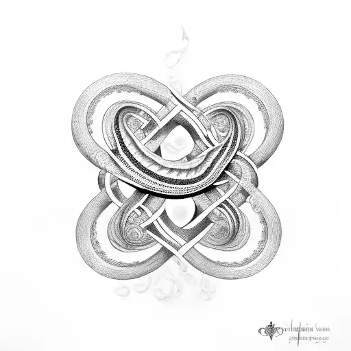 Infinity Symbol With Music And Snake