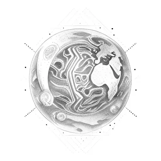 The Planet Crossed By A Car