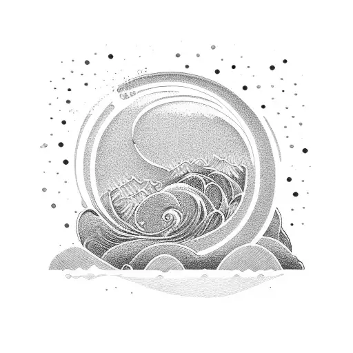 Nighttime Beach Wave